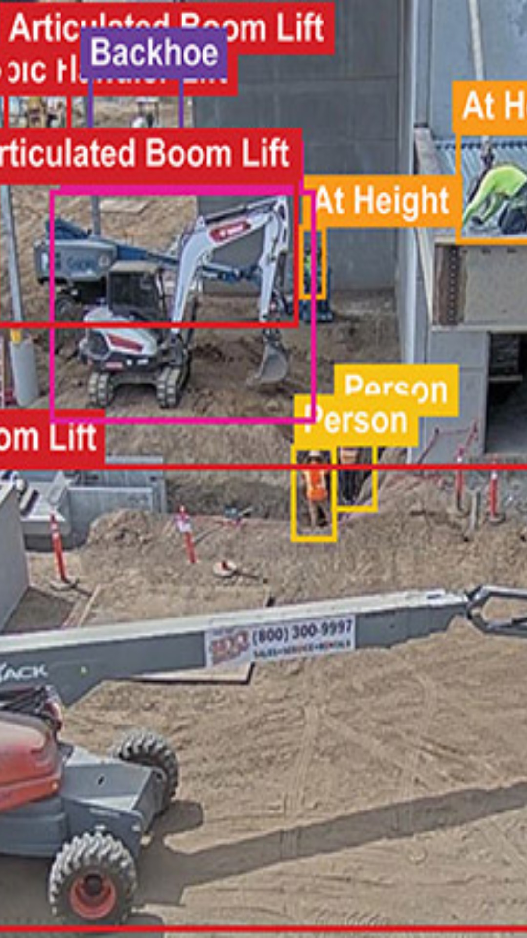 Industrial yard camera trailer